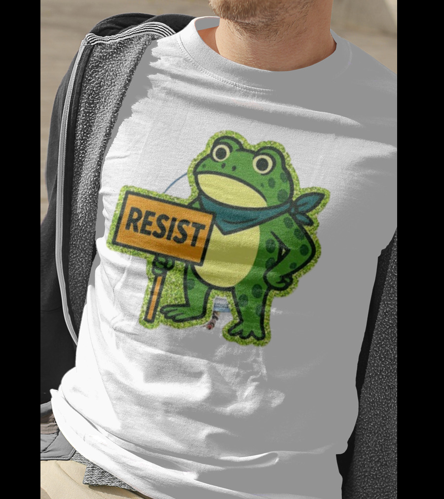Portland Protest Frog Resist Freedom Anti-ICE T-Shirt