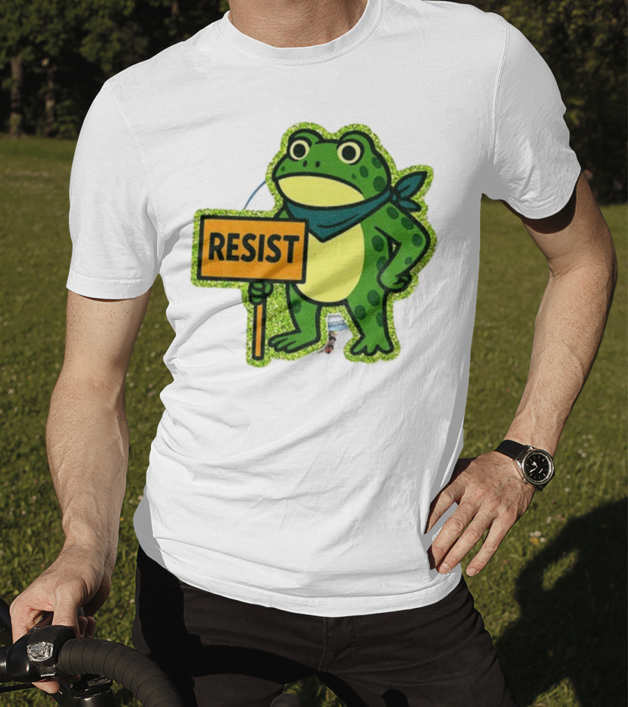 Portland Protest Frog Resist Freedom Anti-ICE T-Shirt