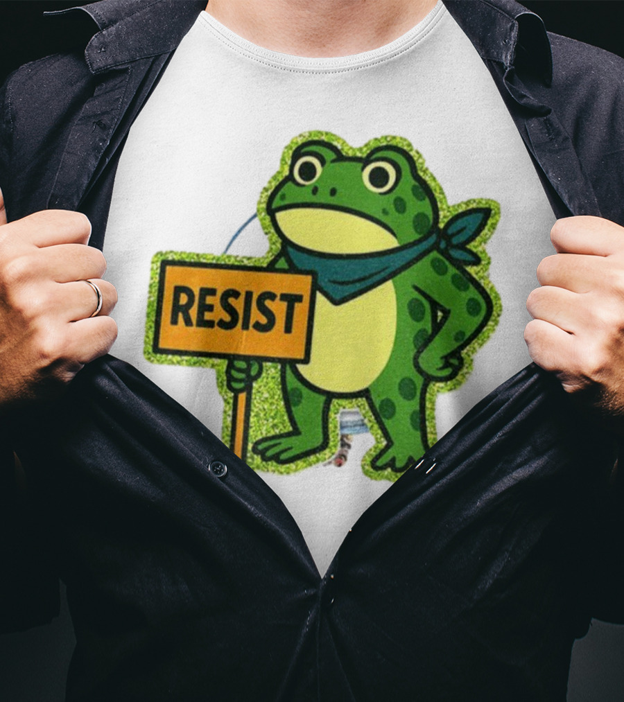 Portland Protest Frog Resist Freedom Anti-ICE T-Shirt