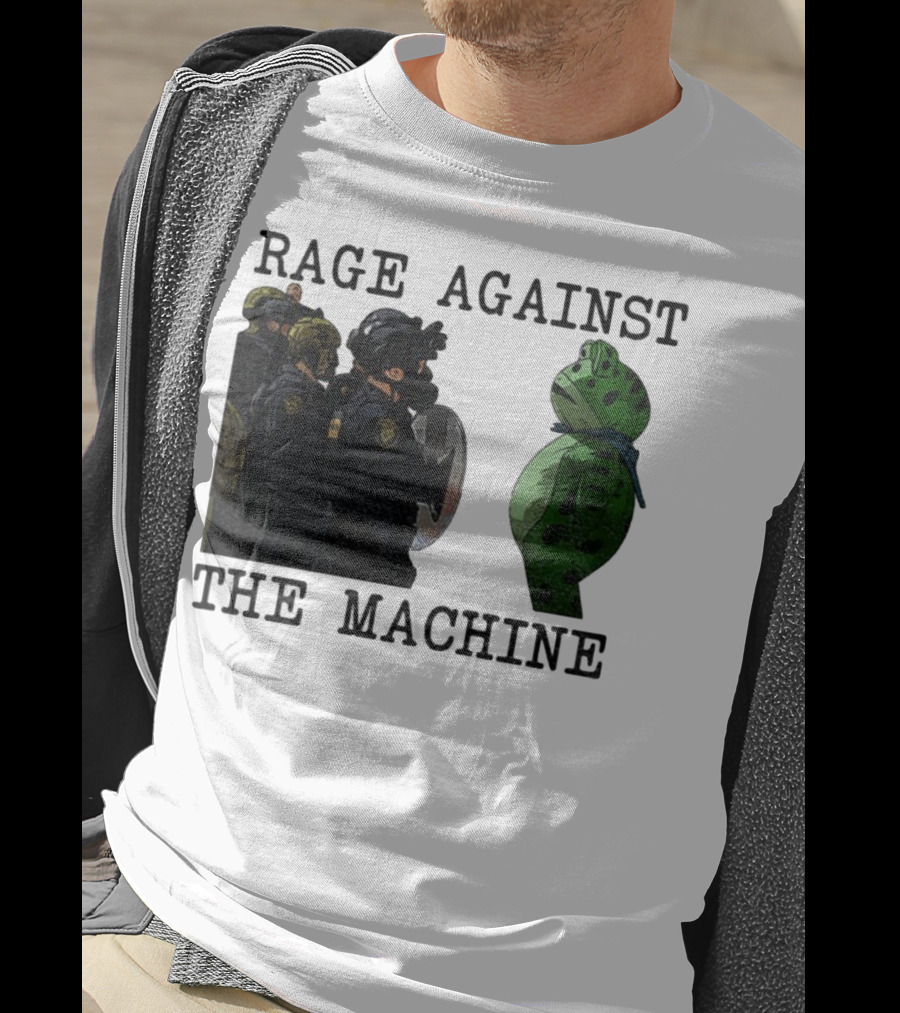 Rage Against The Machine Portland Frog Protest Poland 2025 Political T-Shirt