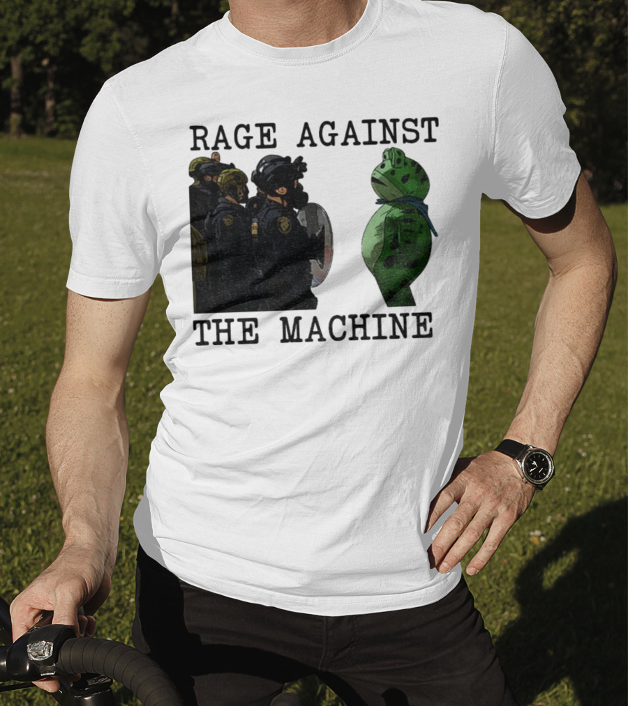 Rage Against The Machine Portland Frog Protest Poland 2025 Political T-Shirt