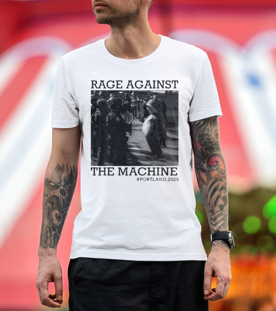 Rage Against The Machine Portland Frog Protest 2025 T-Shirt
