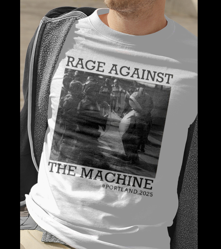 Rage Against The Machine Portland Frog Protest 2025 T-Shirt