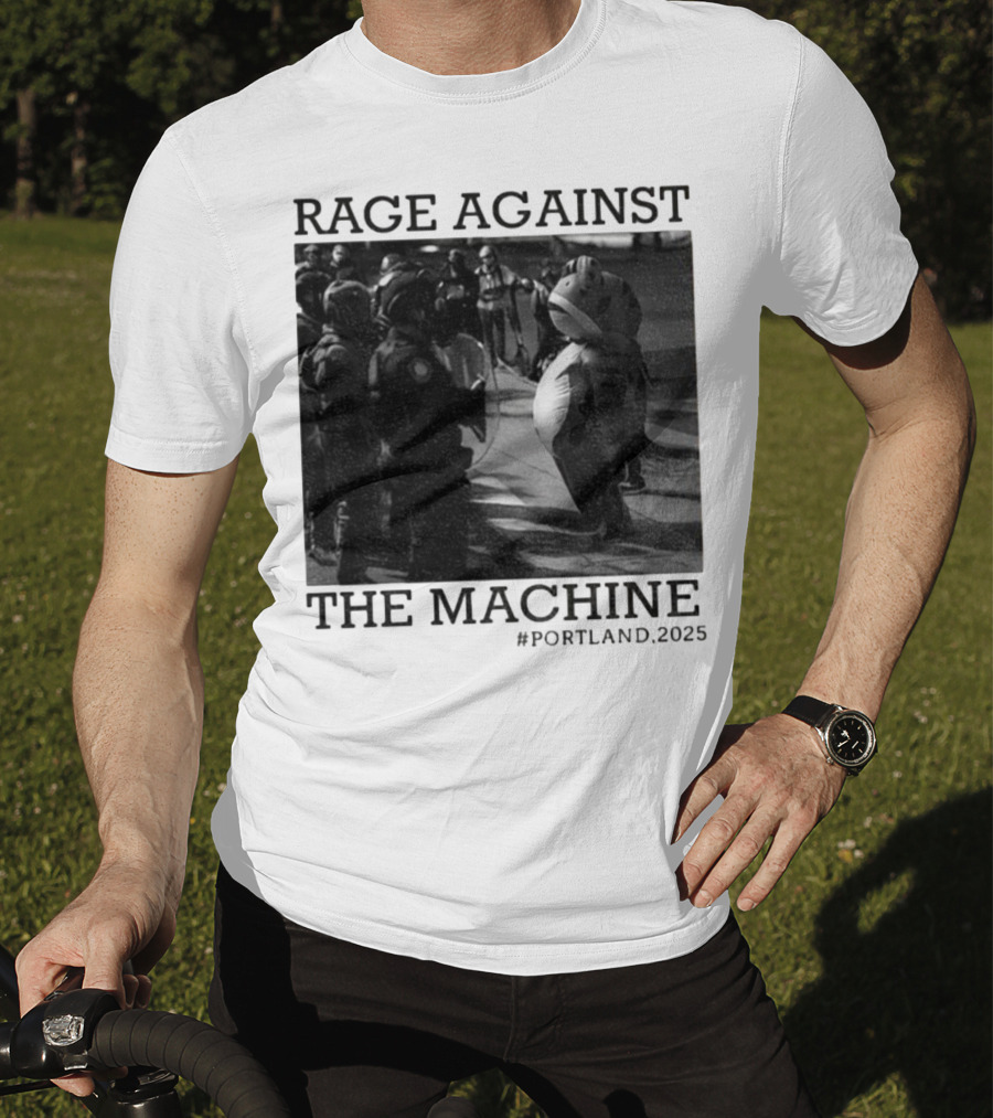 Rage Against The Machine Portland Frog Protest 2025 T-Shirt