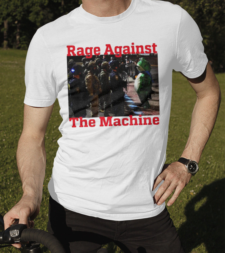 Rage Against The Machine Portland Frog Protest T-Shirt