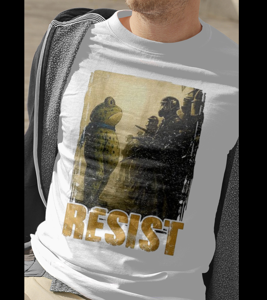 Resist Portland Protest Frog Standoff With Riot Police T-Shirt