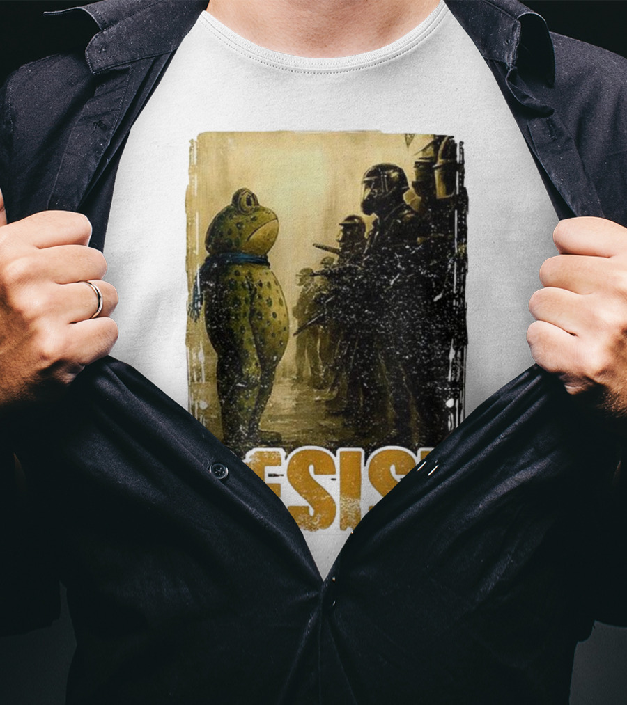 Resist Portland Protest Frog Standoff With Riot Police T-Shirt