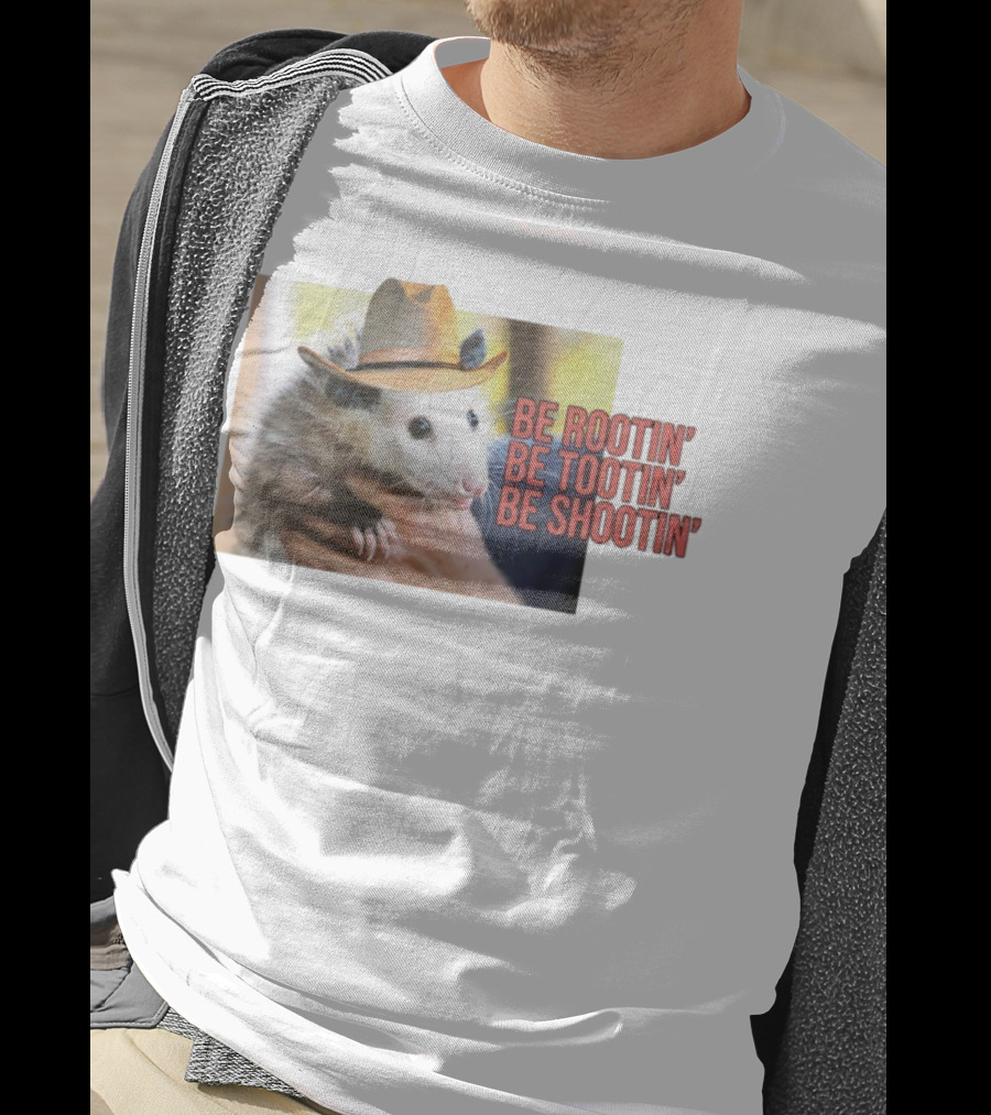Possum Be Rootin' Be Tootin' Be Shootin' Cowboy Hat T-Shirt