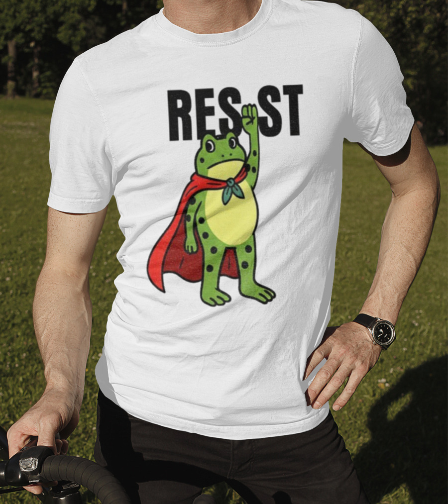 Resist Portland Frog Rage Against Machine Iconic Symbol T-Shirt