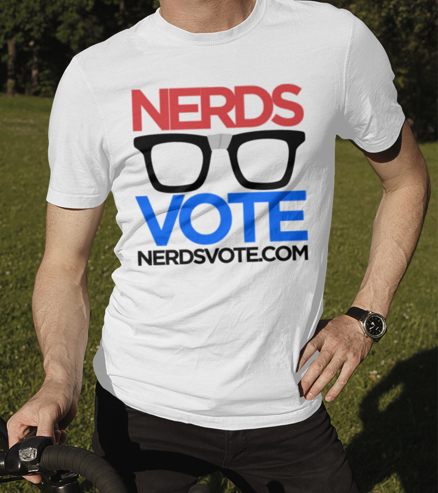 NERDSVOTE Steve Blum Collaboration Nerds Vote Initiative T-Shirt
