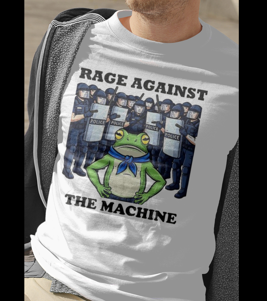 Rage Against The Machine Frog Police Standoff T-Shirt