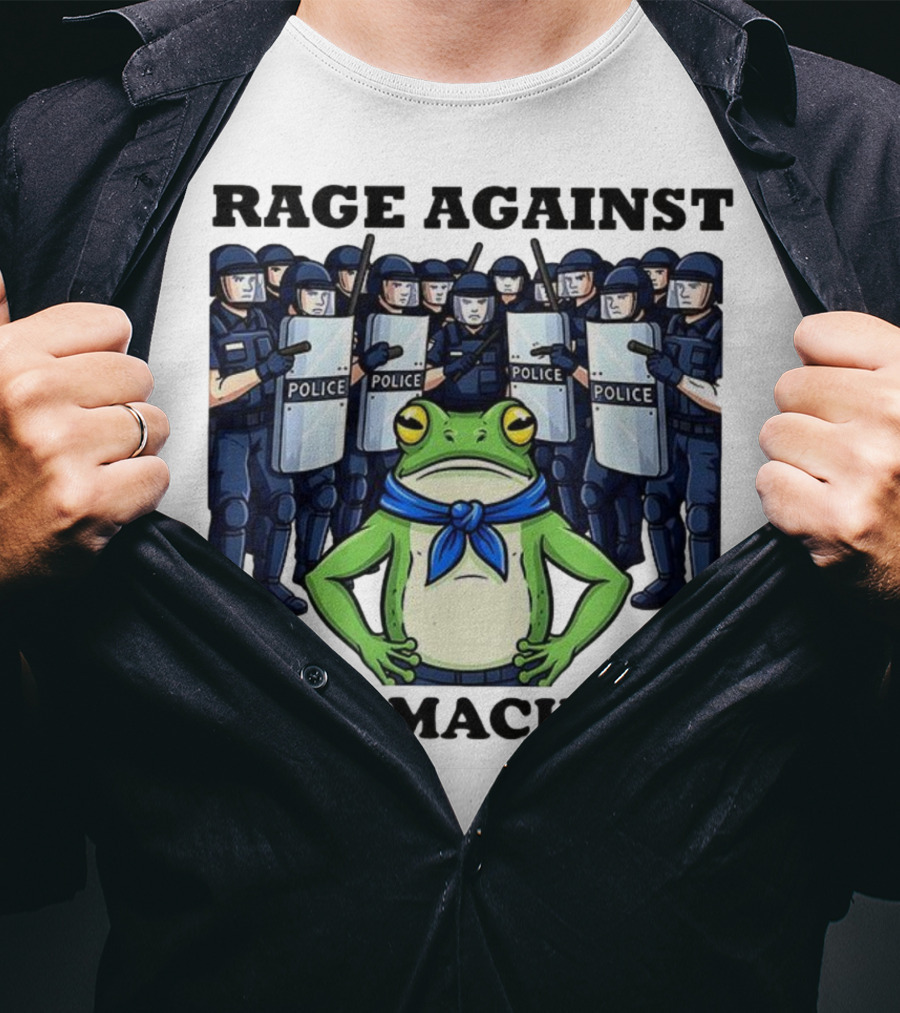 Rage Against The Machine Frog Police Standoff T-Shirt