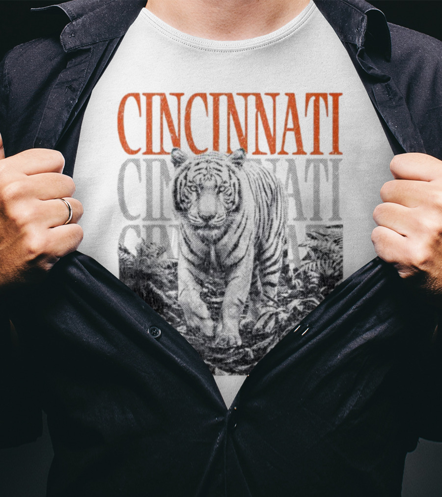 Cincinnati Bengals Tiger Fan Team Spirit T-Shirt