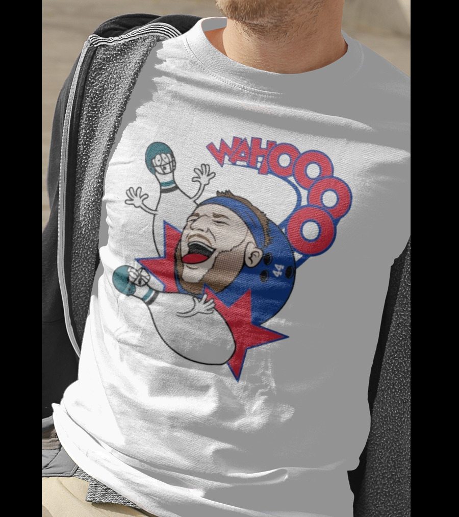 Wahooo Bowling Philadelphia Eagles New York Giants Football Face Off T-Shirt