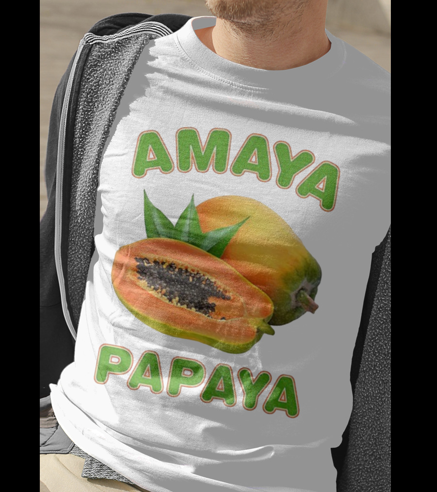 Amaya Papaya Fresh Tropical Fruit Slice T-Shirt