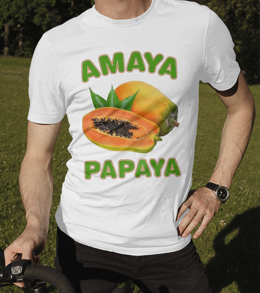 Amaya Papaya Fresh Tropical Fruit Slice T-Shirt