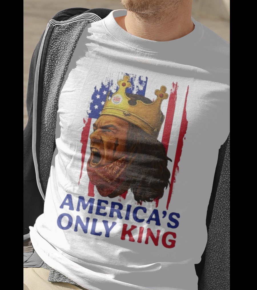 America's Only King Burger King Crown USA Theme T-Shirt
