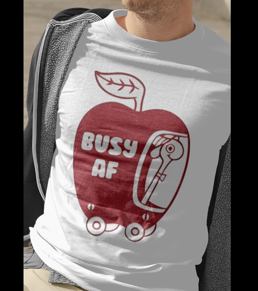 Busy AF Apple Scooter T-Shirt