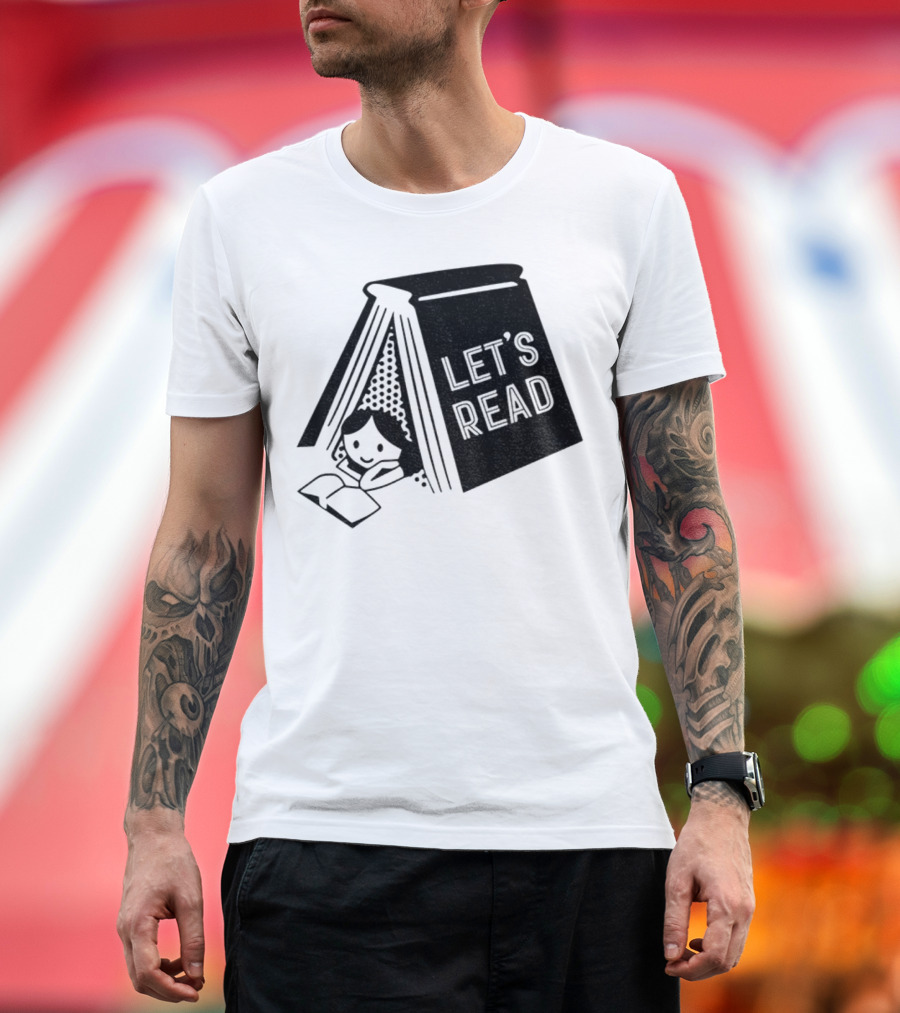 Derek Luh Let’s Read 2025 Book Tent Design T-Shirt