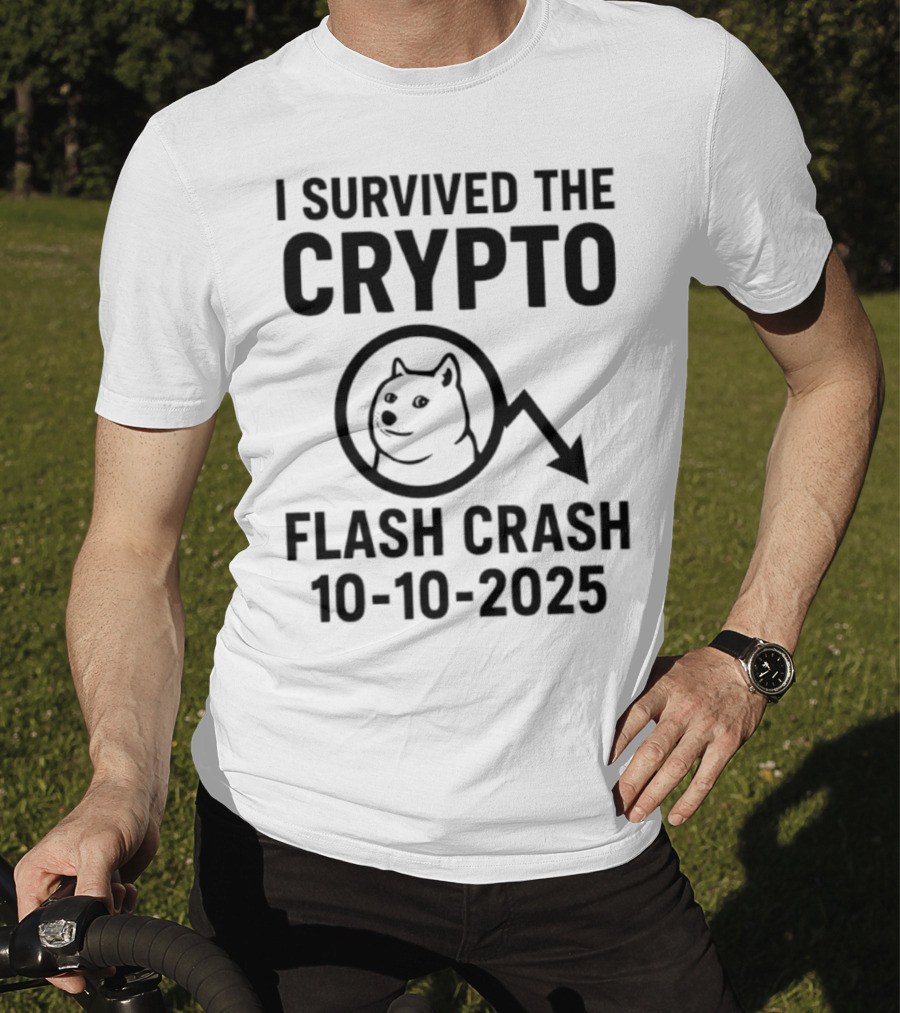 Survived The Crypto Flash Crash Dog 10-10-2025 T-Shirt