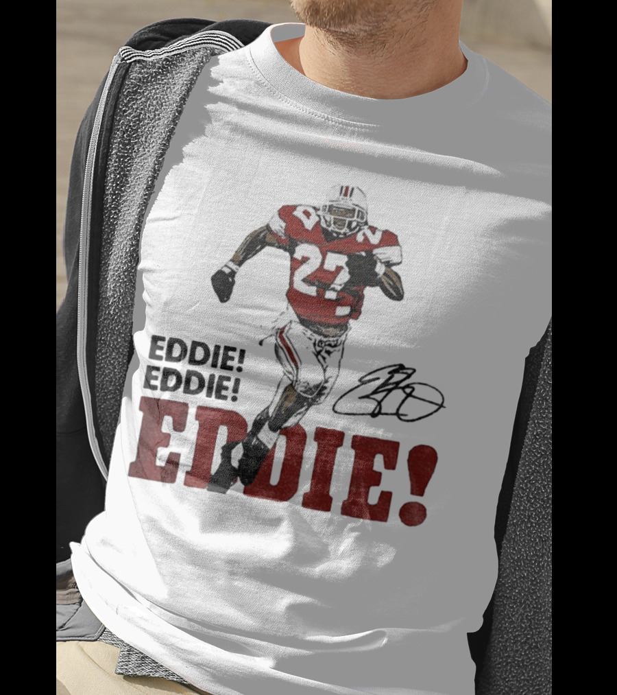 Eddie George 27 Ohio State Buckeyes Football Signature EDDIE! EDDIE! T-Shirt