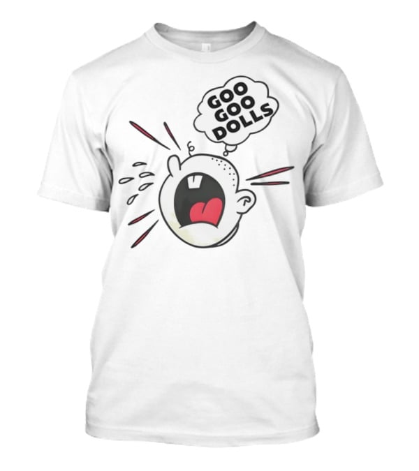 Goo Goo Dolls Shouting Cartoon Illustration T-Shirt