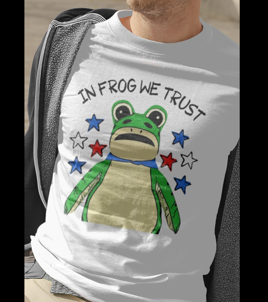 In Frog We Trust Portland Protest Frog Stars T-Shirt