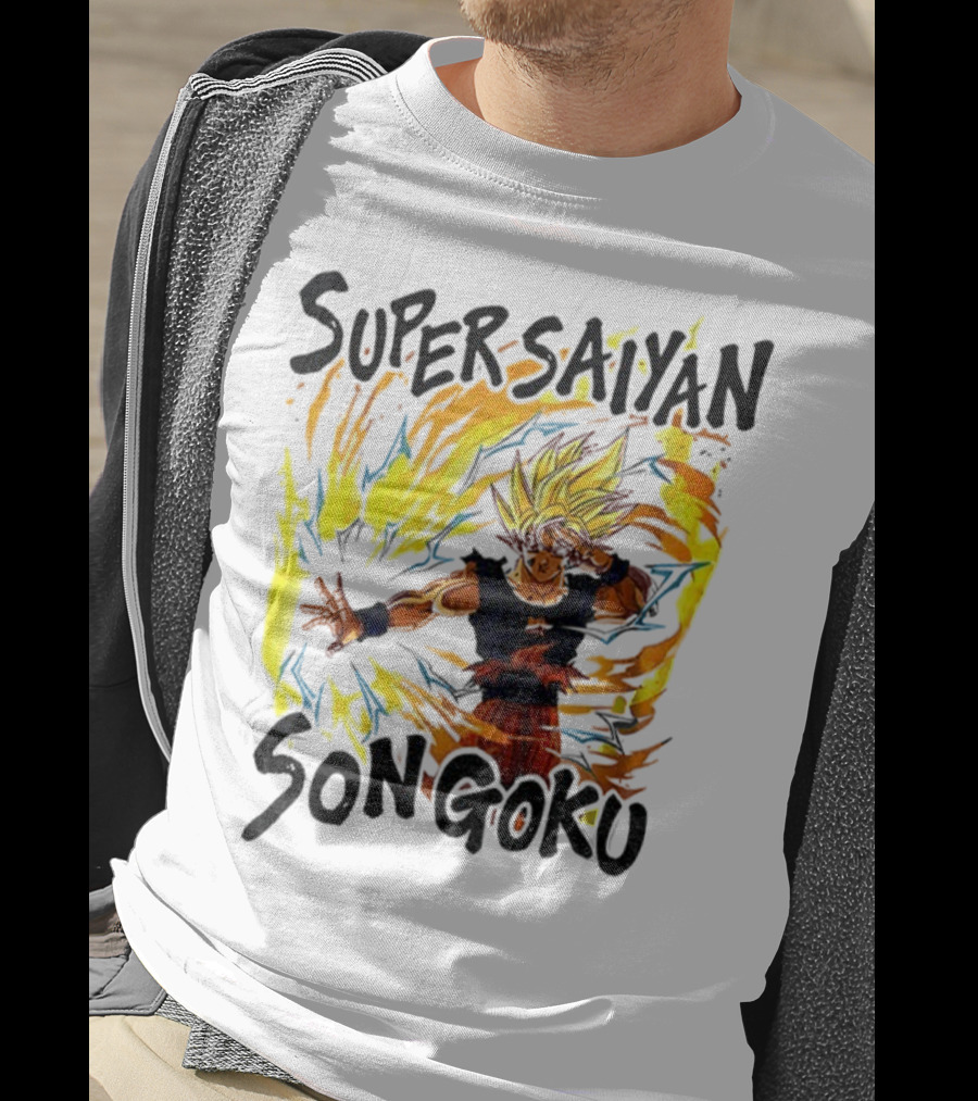 Super Saiyan Son Goku Dragon Ball Flame Aura T-Shirt