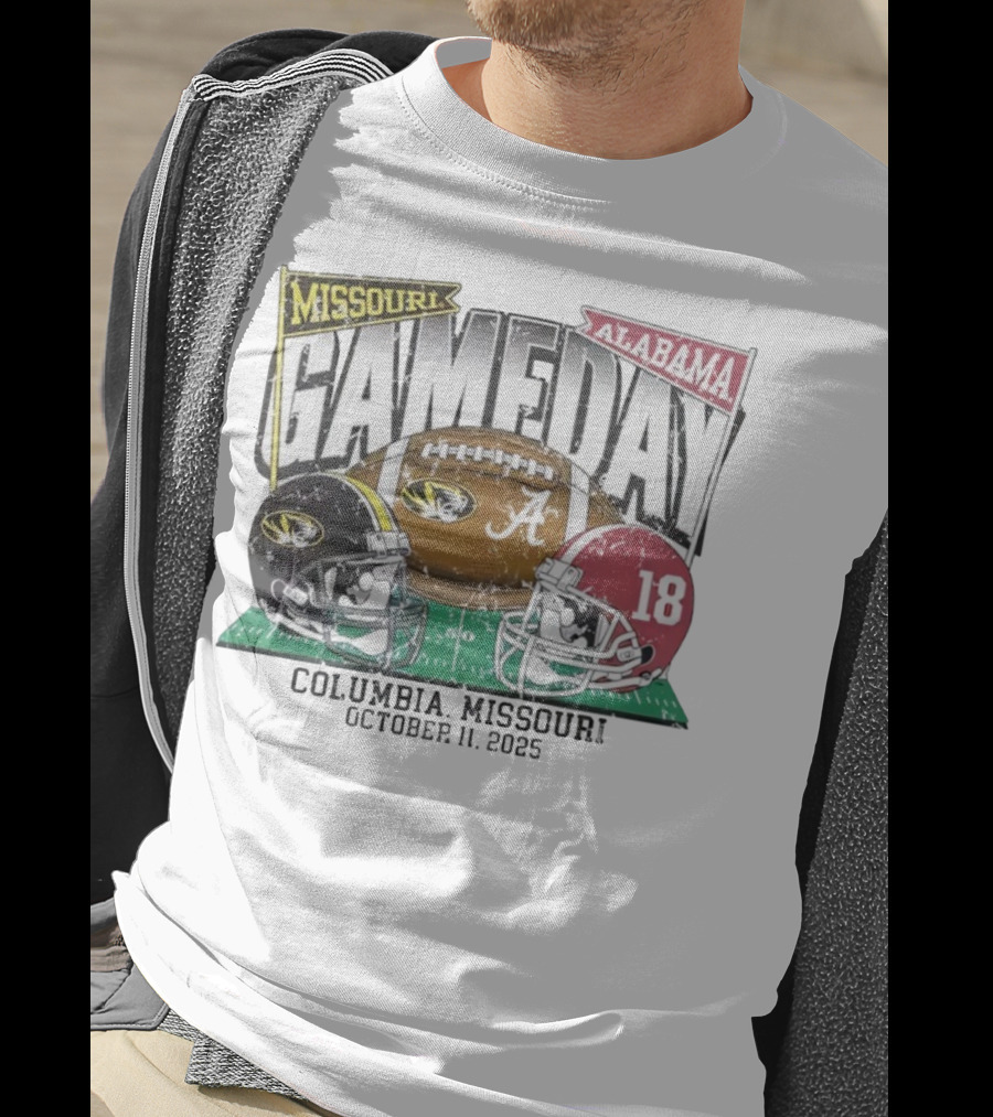 Missouri Alabama Gameday Columbia Missouri October 11 2025 T-Shirt