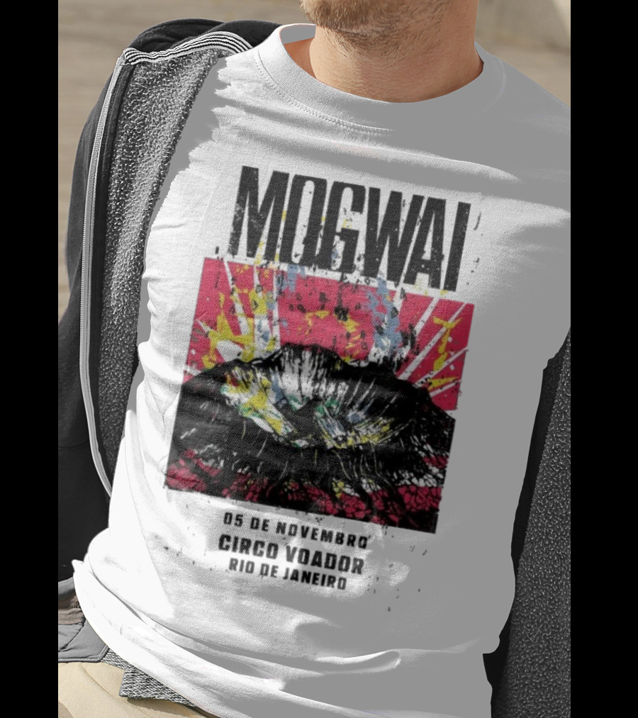 Mogwai Live Circo Voador Rio De Janeiro November 5 2025 Mountain Splash Art T-Shirt