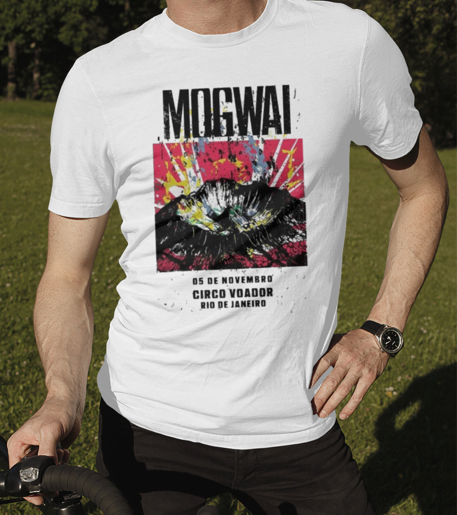 Mogwai Live Circo Voador Rio De Janeiro November 5 2025 Mountain Splash Art T-Shirt