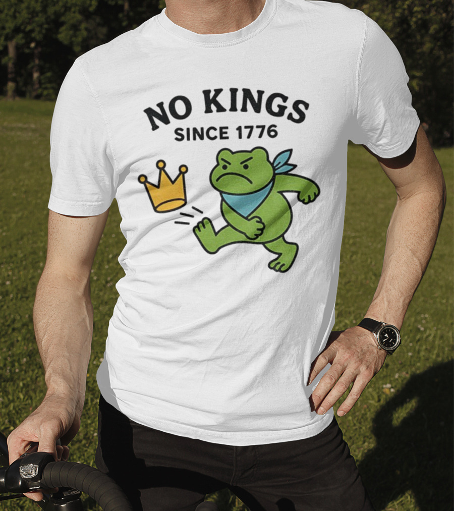 Portland Frog Protest No Kings Since 1776 T-Shirt