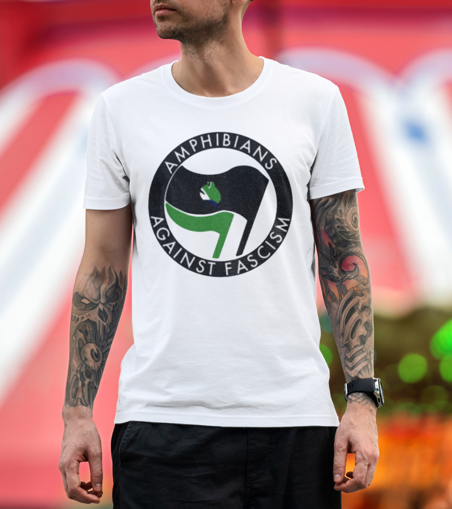 Amphibians Against Fascism Portland Frogs Antifa T-Shirt