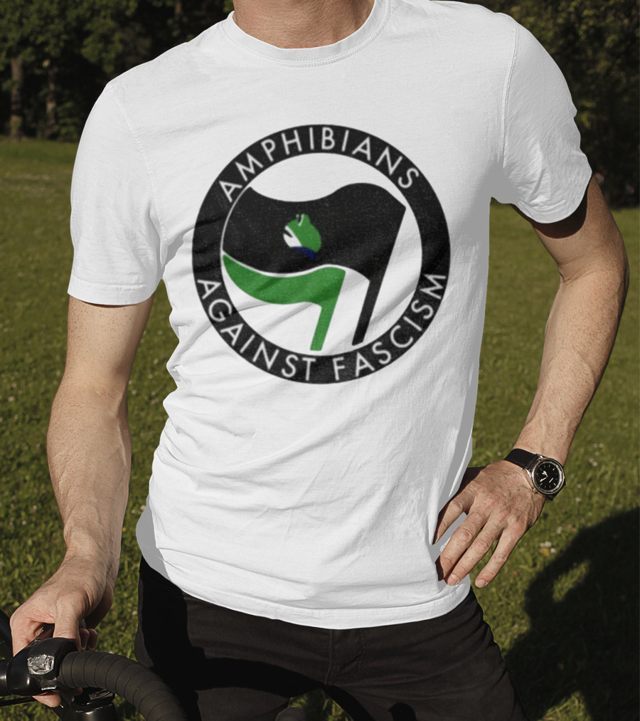 Amphibians Against Fascism Portland Frogs Antifa T-Shirt