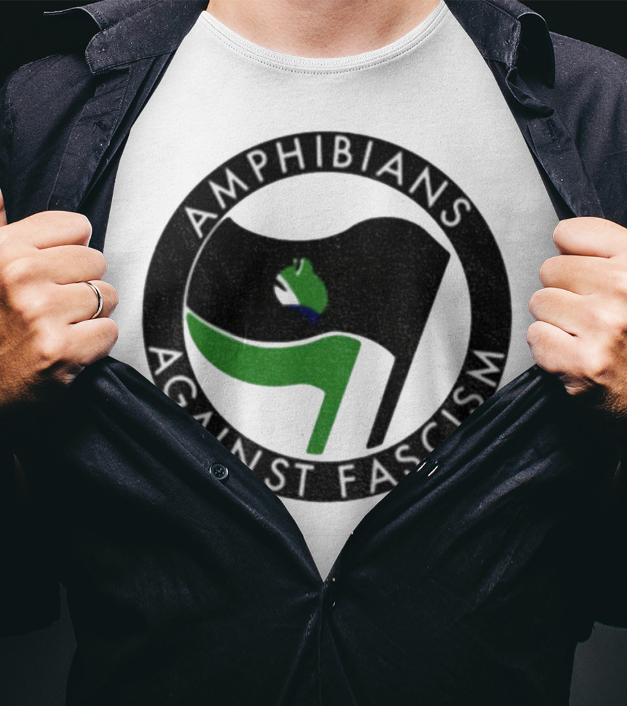 Amphibians Against Fascism Portland Frogs Antifa T-Shirt