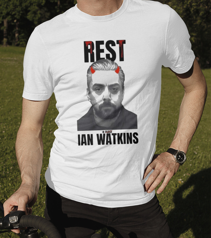 Rest In Peace Ian Watkins Devil Horns Image T-Shirt