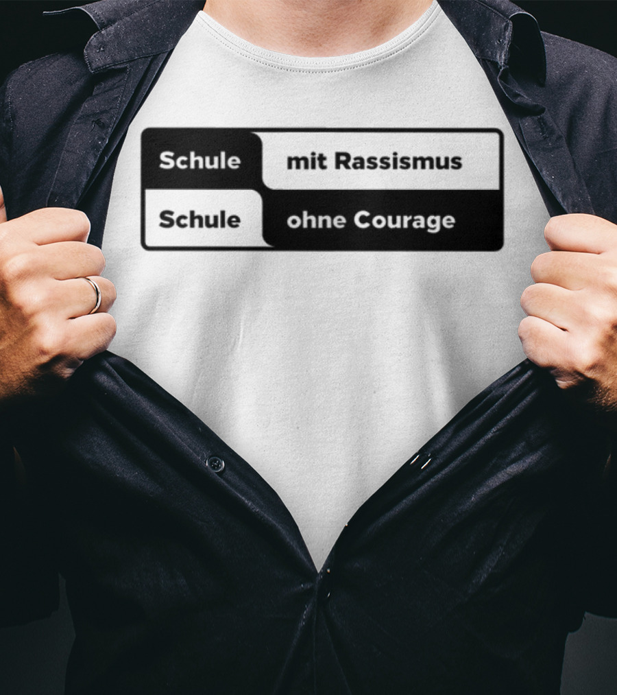 Schule Mit Rassismus Schule Ohne Courage Initiative Against Racism T-Shirt