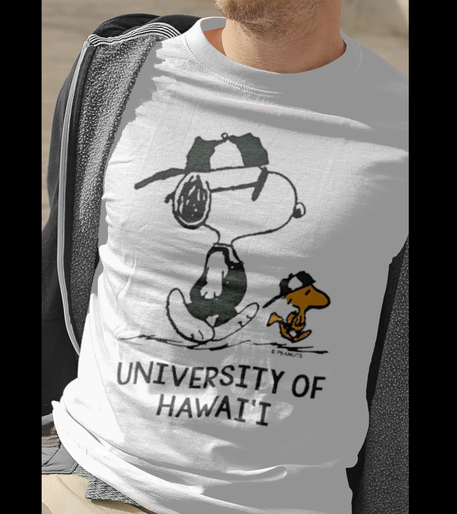 Snoopy And Woodstock University Of Hawai'i Adventure T-Shirt