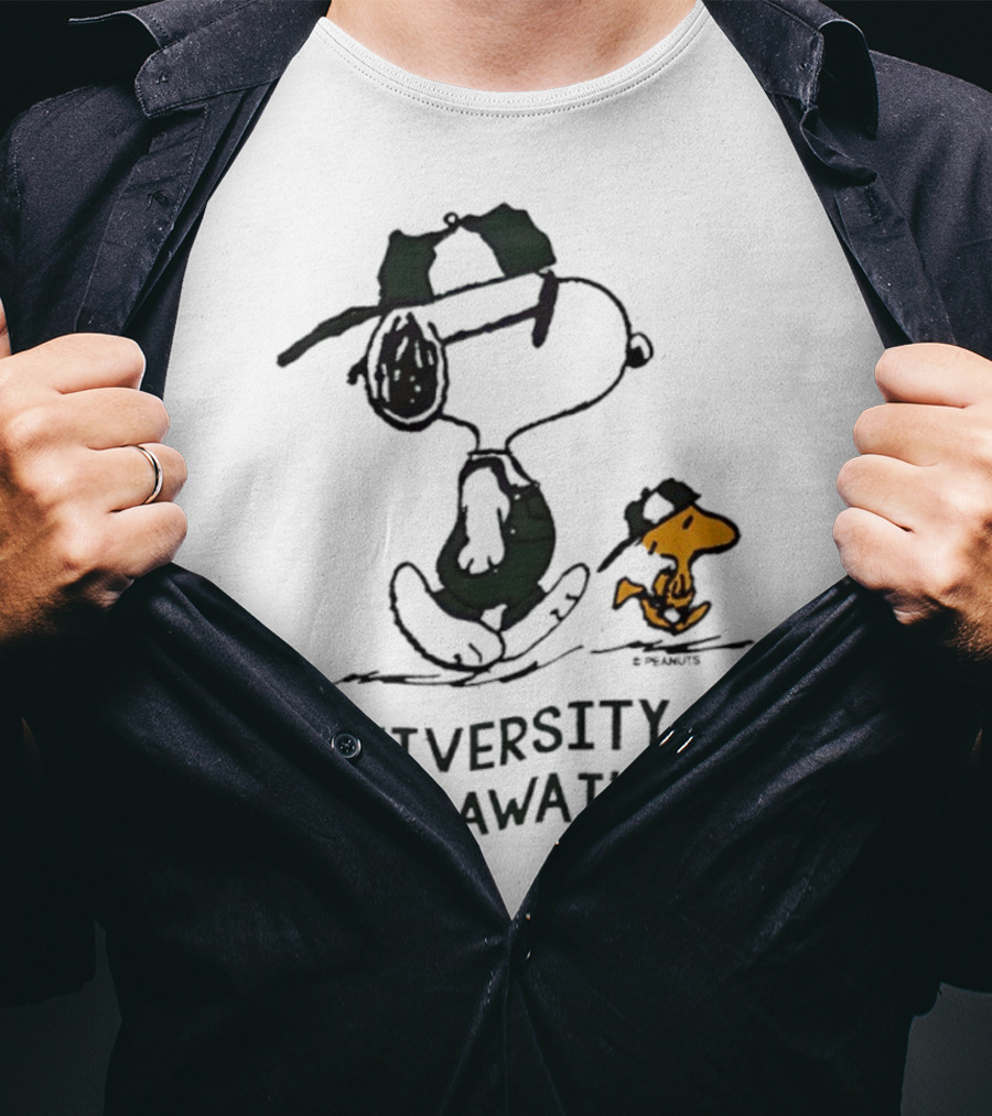 Snoopy And Woodstock University Of Hawai'i Adventure T-Shirt
