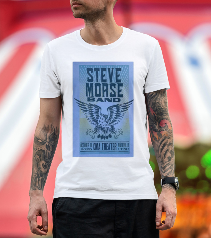 Steve Morse Band CMA Theater Nashville TN October 10 2025 Eagle Design T-Shirt