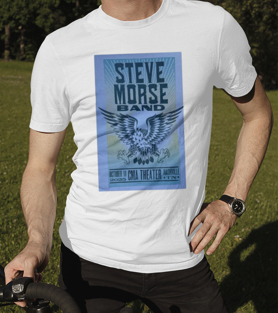Steve Morse Band CMA Theater Nashville TN October 10 2025 Eagle Design T-Shirt