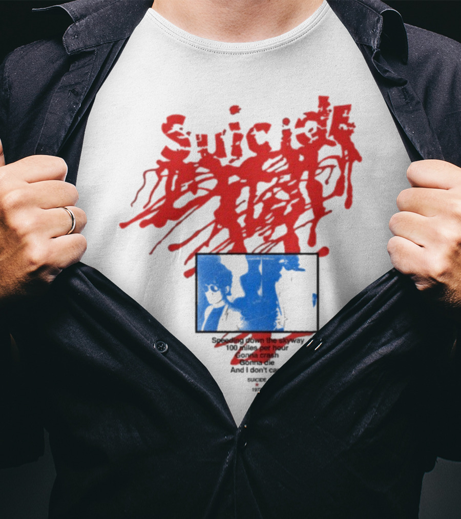 Suicide USA Rocket 1977 Speeding Down Skyway 100 Miles Per Hour Gonna Crash T-Shirt