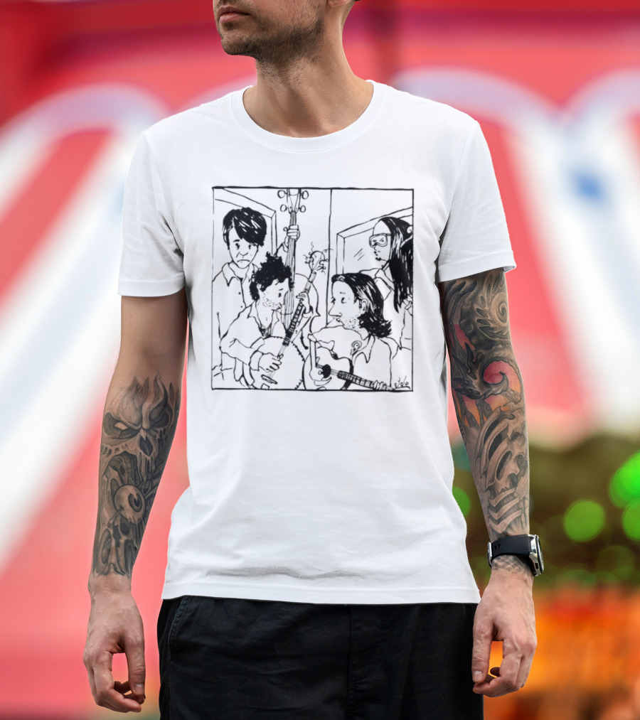 The Avett Brothers Seth Sketch Portrait T-Shirt