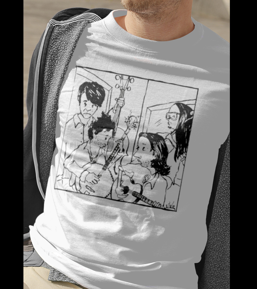 The Avett Brothers Seth Sketch Portrait T-Shirt