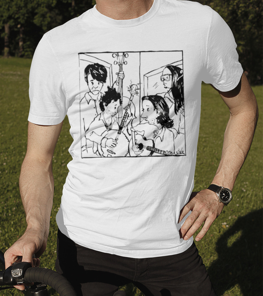 The Avett Brothers Seth Sketch Portrait T-Shirt