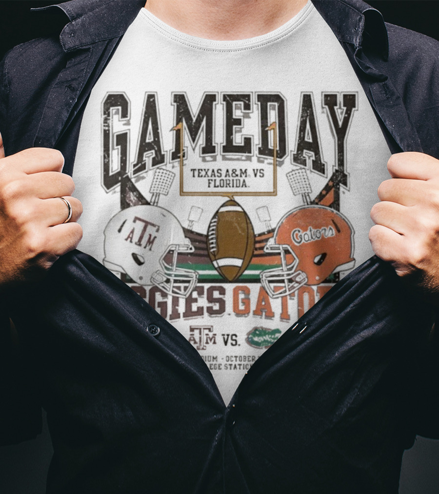 Gameday Texas A&M Aggies Vs Florida Gators Kyle Field November 5 2022 College Station TX T-Shirt