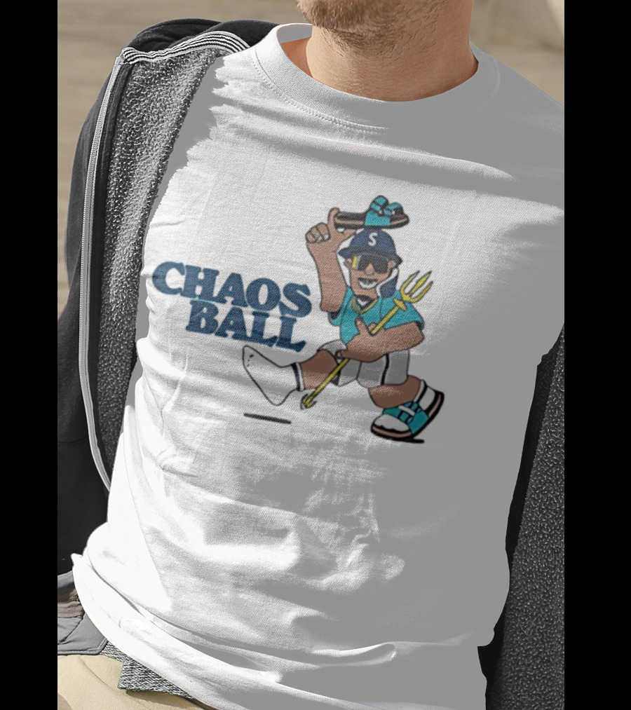 Trillblazin Chaos Ball Seattle Mariners Mascot Design T-Shirt