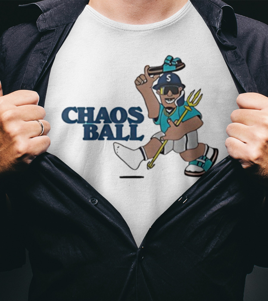Trillblazin Chaos Ball Seattle Mariners Mascot Design T-Shirt