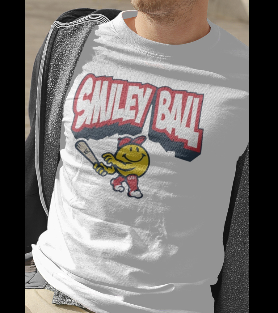 Worcester Red Sox Smiley Ball Baseball Character T-Shirt