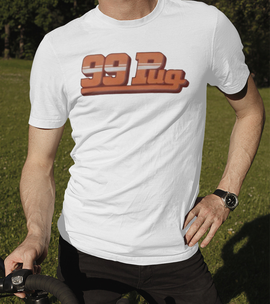 99 Pug Retro Sports Style Bold Font T-Shirt